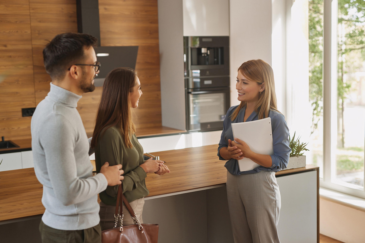 People meeting a sales representative